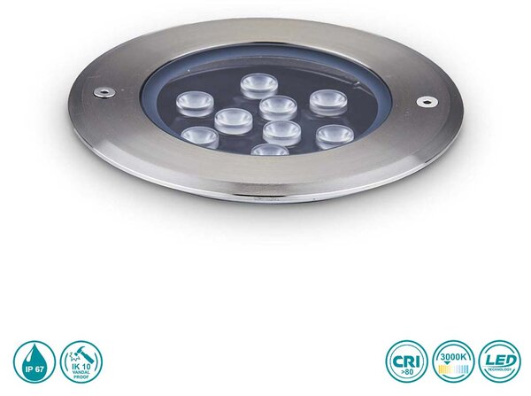 Σποτ Χωνευτό Φωτιστικό Εξωτερικού Χώρου Ideal Lux Floor 255682