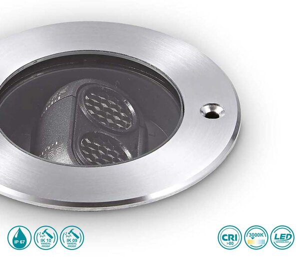 Σποτ Χωνευτό Φωτιστικό Εξωτερικού Χώρου Ideal Lux Taurus 277004