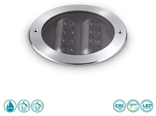 Σποτ Χωνευτό Φωτιστικό Εξωτερικού Χώρου Ideal Lux Taurus 277028