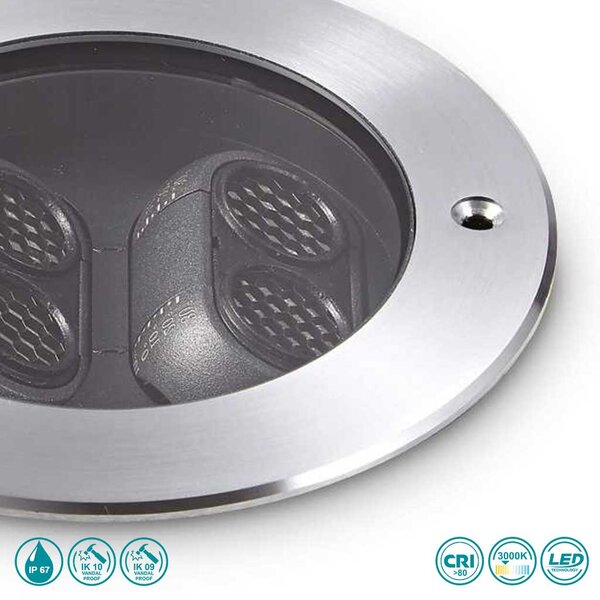 Σποτ Χωνευτό Φωτιστικό Εξωτερικού Χώρου Ideal Lux Taurus 277011