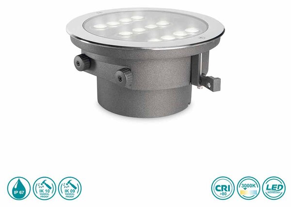 Σποτ Χωνευτό Φωτιστικό Εξωτερικού Χώρου Ideal Lux Taurus 277035
