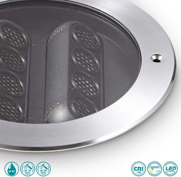 Σποτ Χωνευτό Φωτιστικό Εξωτερικού Χώρου Ideal Lux Taurus 277028