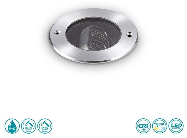 Σποτ Χωνευτό Φωτιστικό Εξωτερικού Χώρου Ideal Lux Taurus 277004