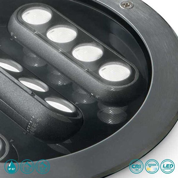 Σποτ Χωνευτό Φωτιστικό Εξωτερικού Χώρου Ideal Lux Taurus 277035