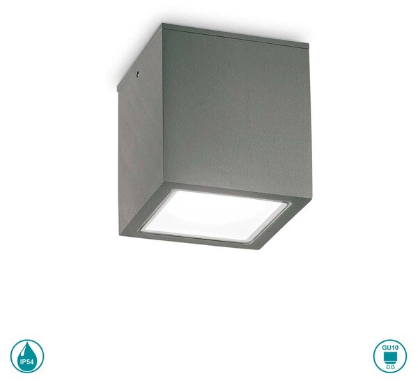 Φωτιστικό Σποτ Εξωτερικού Χώρου Ideal Lux Techo 251516 Ανθρακί