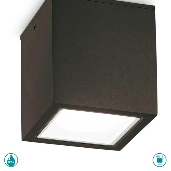 Φωτιστικό Σποτ Εξωτερικού Χώρου Ideal Lux Techo 251578 Μαύρο