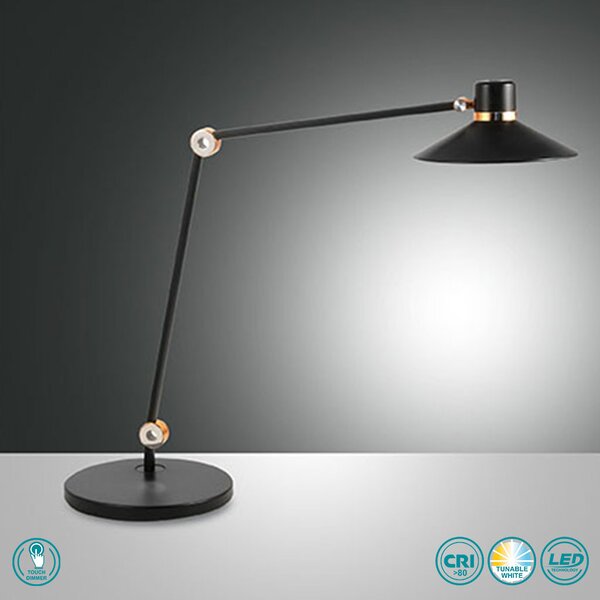 Φωτιστικό Επιτραπέζιο Fabas Luce Panaera 3675-30-101 Μαύρο