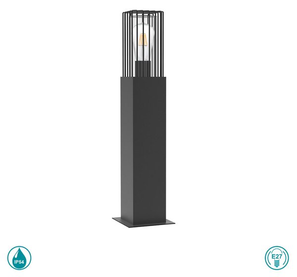 Κολωνάκι Εξωτερικού Χώρου Sun Light Celda CELDA-600 Σκούρο Γκρι