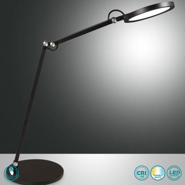 Φωτιστικό Επιτραπέζιο Fabas Luce Regina 3551-30-101 Μαύρο