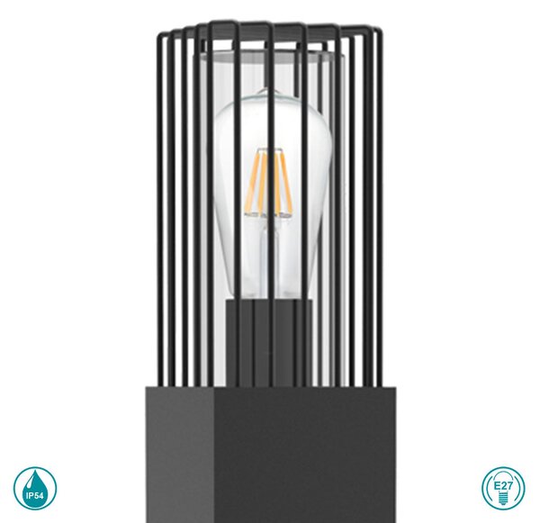 Κολωνάκι Εξωτερικού Χώρου Sun Light Celda CELDA-600 Σκούρο Γκρι