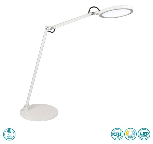 Φωτιστικό Επιτραπέζιο Fabas Luce Regina 3551-30-102 Λευκό