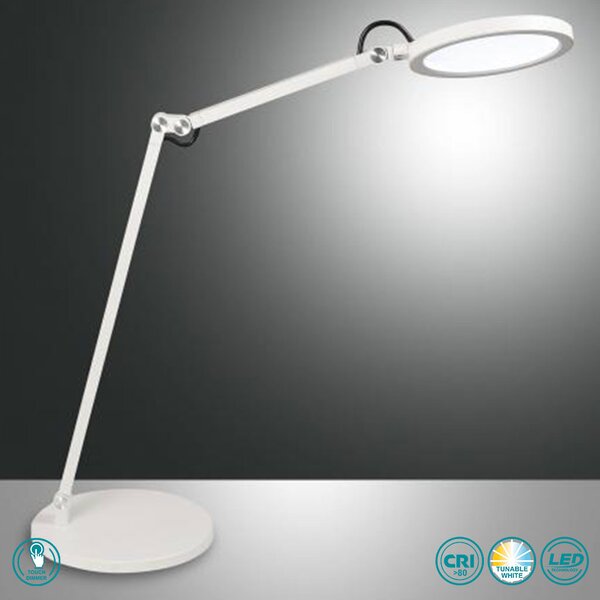 Φωτιστικό Επιτραπέζιο Fabas Luce Regina 3551-30-102 Λευκό