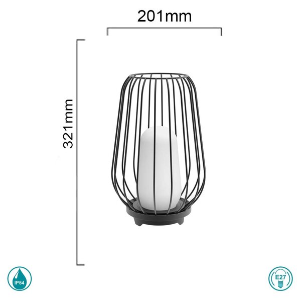 Λάμπα Δαπέδου Εξωτερικού Χώρου Sun Light Korb KORB-300 Σκούρο Γκρι