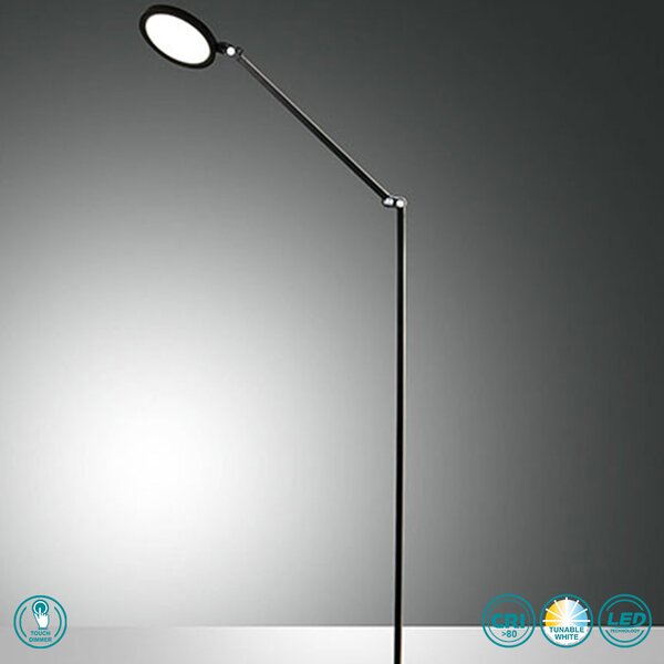 Φωτιστικό Δαπέδου Fabas Luce Regina 3551-11-101 Μαύρο