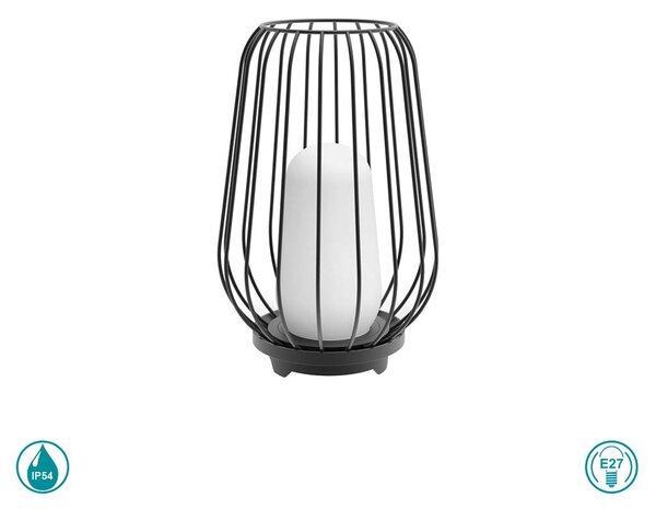 Λάμπα Δαπέδου Εξωτερικού Χώρου Sun Light Korb KORB-300 Σκούρο Γκρι