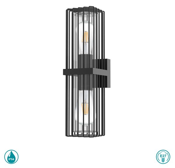 Απλίκα Εξωτερικού Χώρου Sun Light Celda CELDA-2W Σκούρο Γκρι