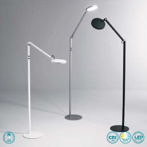 Φωτιστικό Δαπέδου Fabas Luce Regina 3551-11-212 Αλουμίνιο