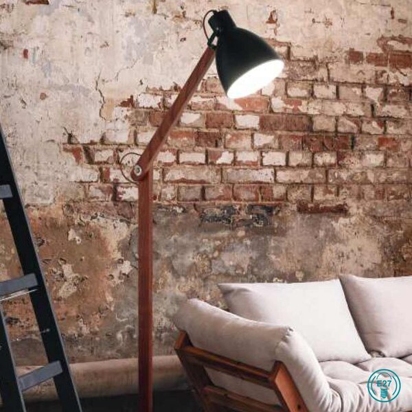 Φωτιστικό Δαπέδου Fabas Luce Sveva 3644-11-101 Μαύρο