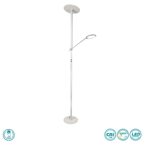 Φωτιστικό Δαπέδου Fabas Luce Regina 3551-10-102 Λευκό