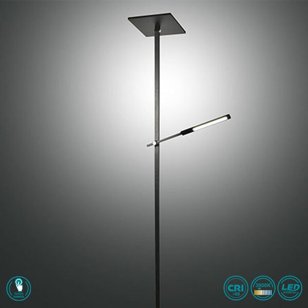 Φωτιστικό Δαπέδου Fabas Luce Ideal 3550-10-101 Μαύρο