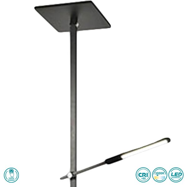 Φωτιστικό Δαπέδου Fabas Luce Ideal 3550-10-101 Μαύρο