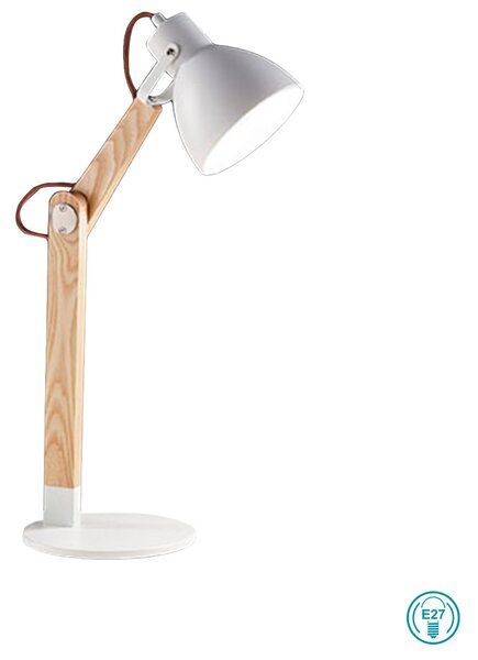 Φωτιστικό Επιτραπέζιο Fabas Luce Sveva 3644-30-102 Λευκό