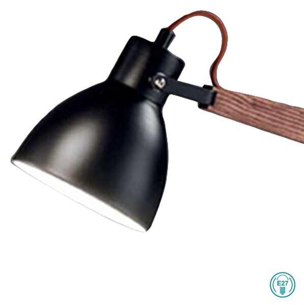 Φωτιστικό Επιτραπέζιο Fabas Luce Sveva 3644-30-101 Μαύρο