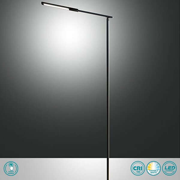 Φωτιστικό Δαπέδου Fabas Luce Ideal 3550-11-101 Μαύρο