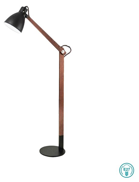 Φωτιστικό Δαπέδου Fabas Luce Sveva 3644-11-101 Μαύρο