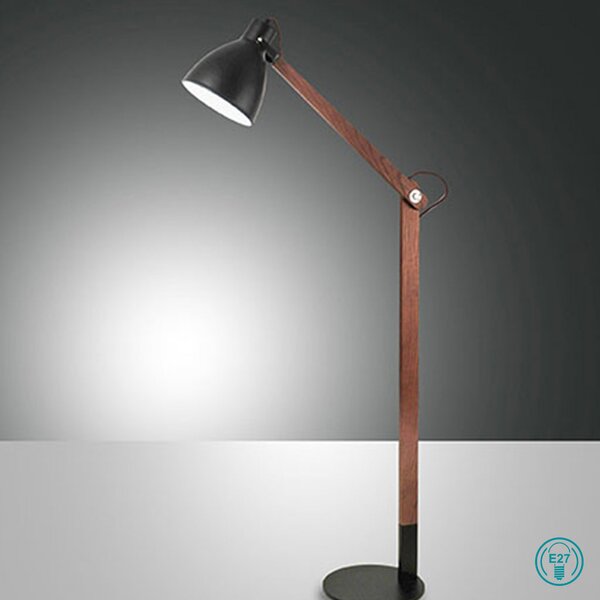 Φωτιστικό Δαπέδου Fabas Luce Sveva 3644-11-101 Μαύρο