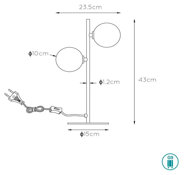 Φωτιστικό Επιτραπέζιο Lucide Tycho 45574-02-02