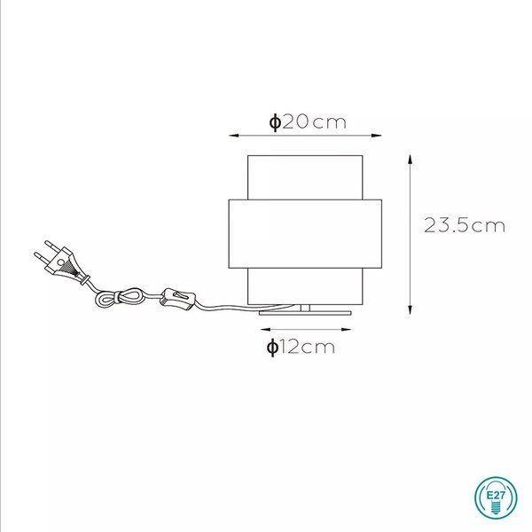 Λάμπα Επιτραπέζια Lucide Firmin 45597-20-02