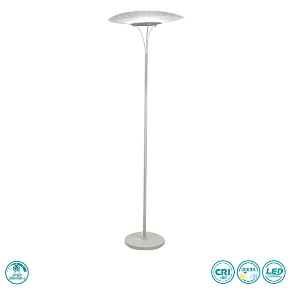 Φωτιστικό Δαπέδου Fabas Luce Vela 3625-10-102 Λευκό