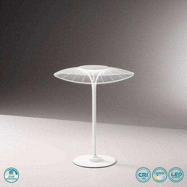 Φωτιστικό Επιτραπέζιο Fabas Luce Vela 3625-30-102 Λευκό