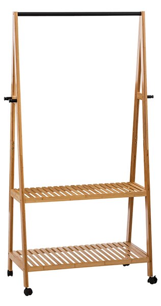 Κρεμάστρα Δαπέδου (80x43x163) Τροχήλατη F-V Simple Rack Bamboo 193407