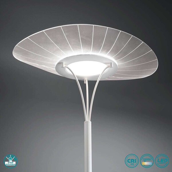 Φωτιστικό Δαπέδου Fabas Luce Vela 3625-10-102 Λευκό