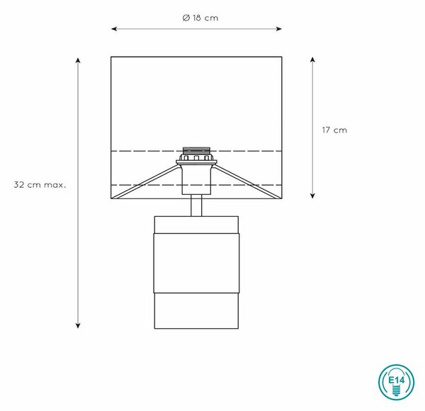 Φωτιστικό Επιτραπέζιο Lucide Frizzle 10500-81-66 Ροζ