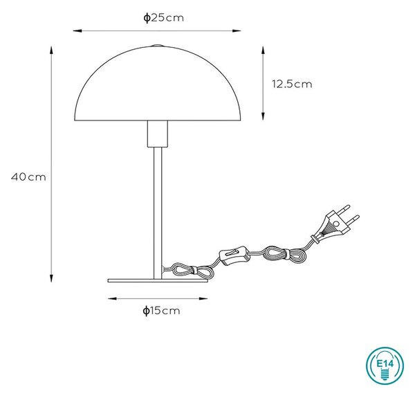 Φωτιστικό Επιτραπέζιο Lucide Siemon 45596-01-35 Πετρόλ