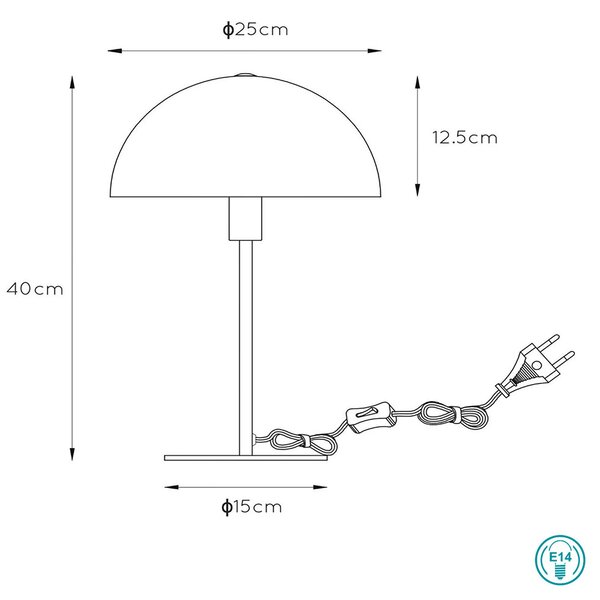 Φωτιστικό Επιτραπέζιο Lucide Siemon 45596-01-44 Ώχρα