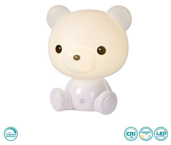 Φωτιστικό Επιτραπέζιο Lucide Dodo Bear 71590-03-31 Λευκό