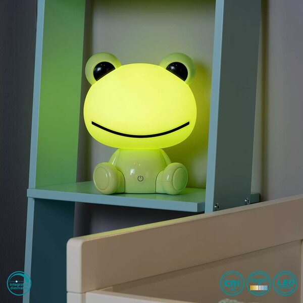 Φωτιστικό Επιτραπέζιο Lucide Dodo Frog 71592-03-85 Πράσινο