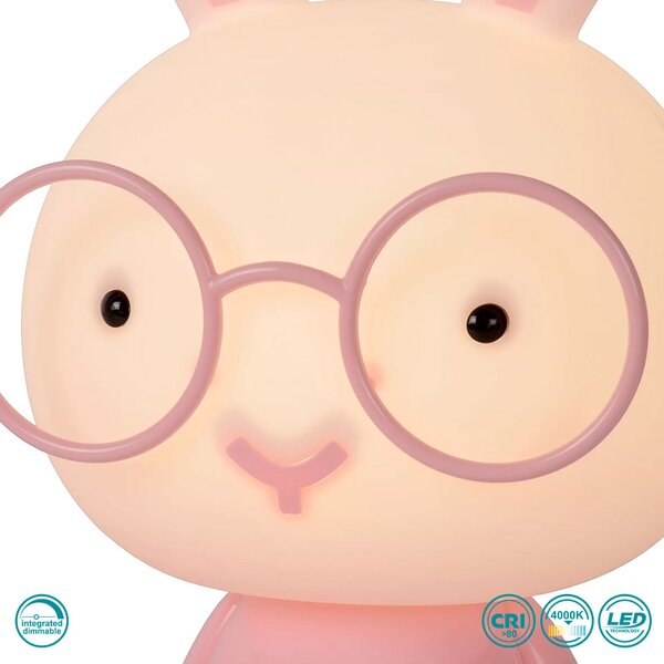 Φωτιστικό Επιτραπέζιο Lucide Dodo Rabbit 71591-03-66 Ροζ