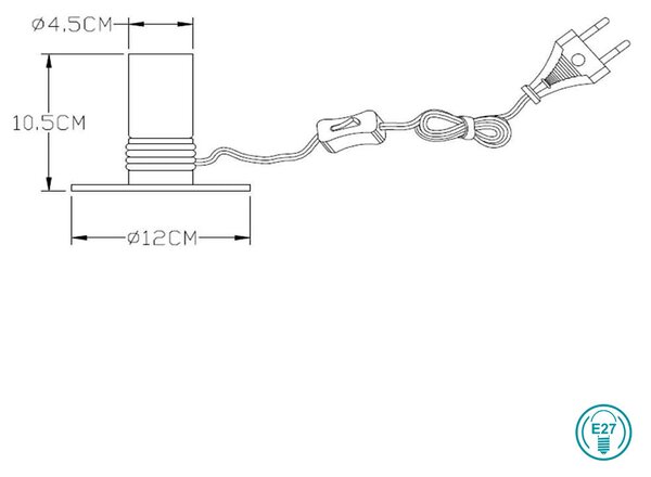 Λάμπα Επιτραπέζια Lucide Marit 45576-01-02 Χρυσή
