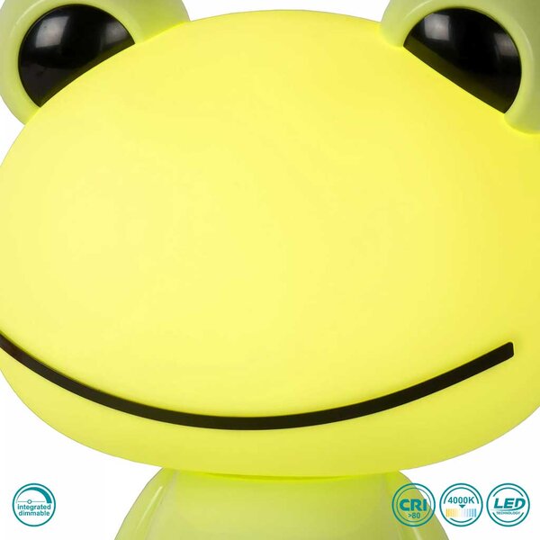 Φωτιστικό Επιτραπέζιο Lucide Dodo Frog 71592-03-85 Πράσινο
