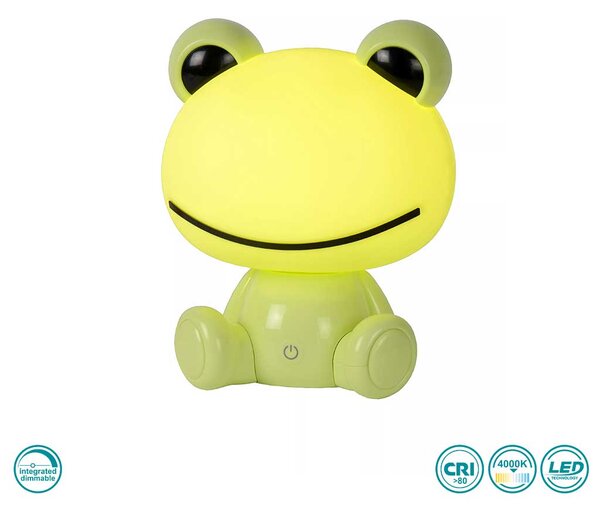 Φωτιστικό Επιτραπέζιο Lucide Dodo Frog 71592-03-85 Πράσινο