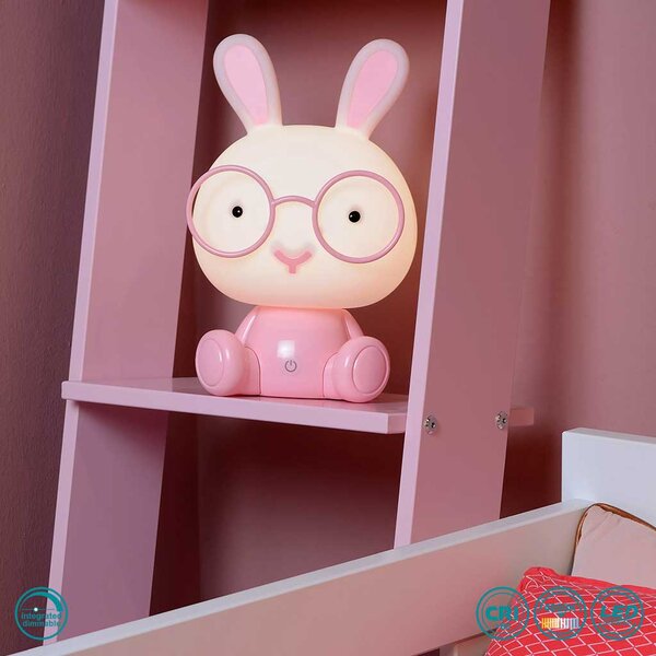 Φωτιστικό Επιτραπέζιο Lucide Dodo Rabbit 71591-03-66 Ροζ