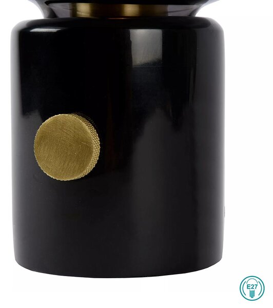 Λάμπα Επιτραπέζια Lucide Charlize 03520-01-65 Μαύρη