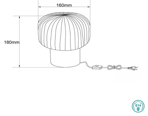 Λάμπα Επιτραπέζια Lucide Jany 78595-01-02