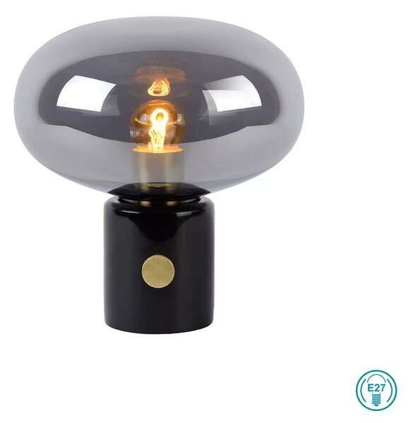 Λάμπα Επιτραπέζια Lucide Charlize 03520-01-65 Μαύρη