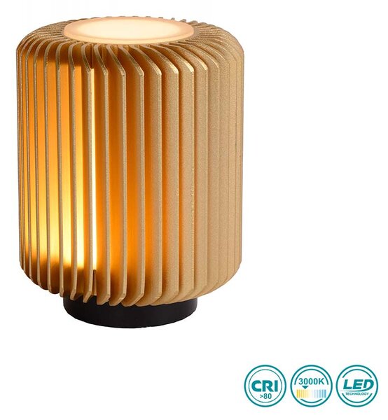 Φωτιστικό Επιτραπέζιο Lucide Turbin 26500-05-02 Χρυσό